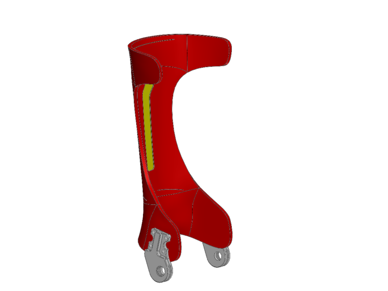 CAD model of orthopedic shinebone
